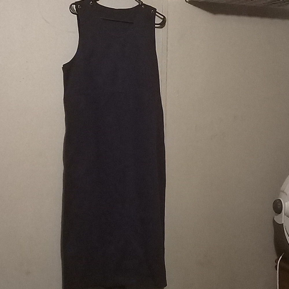 Southern lady long navy blue dress